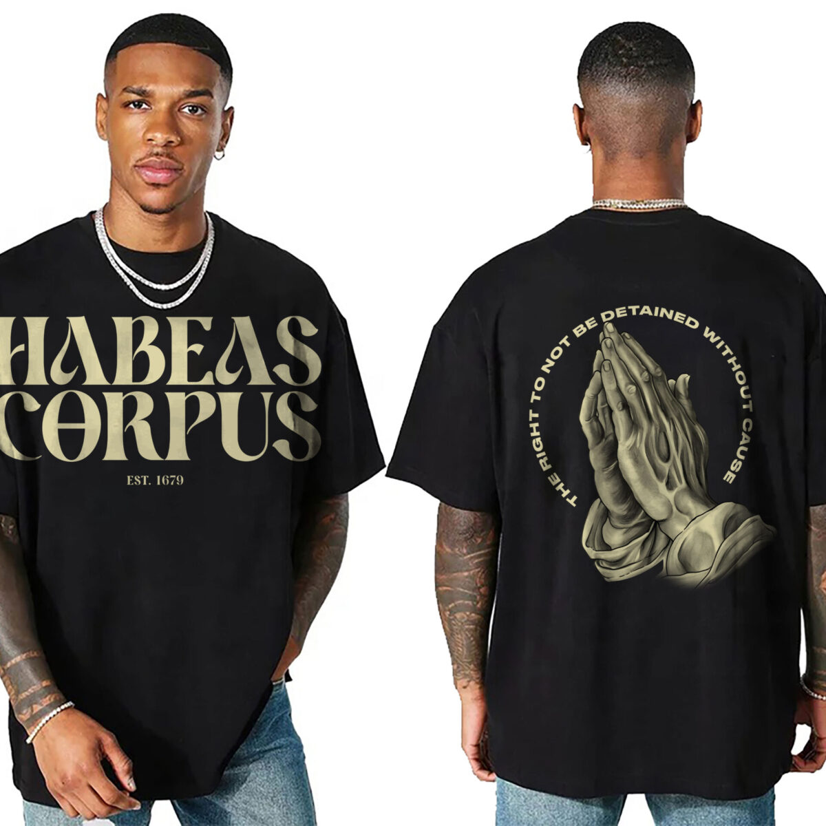 HABEAS CORPUS Oversized Tee (Halo) - Image 3