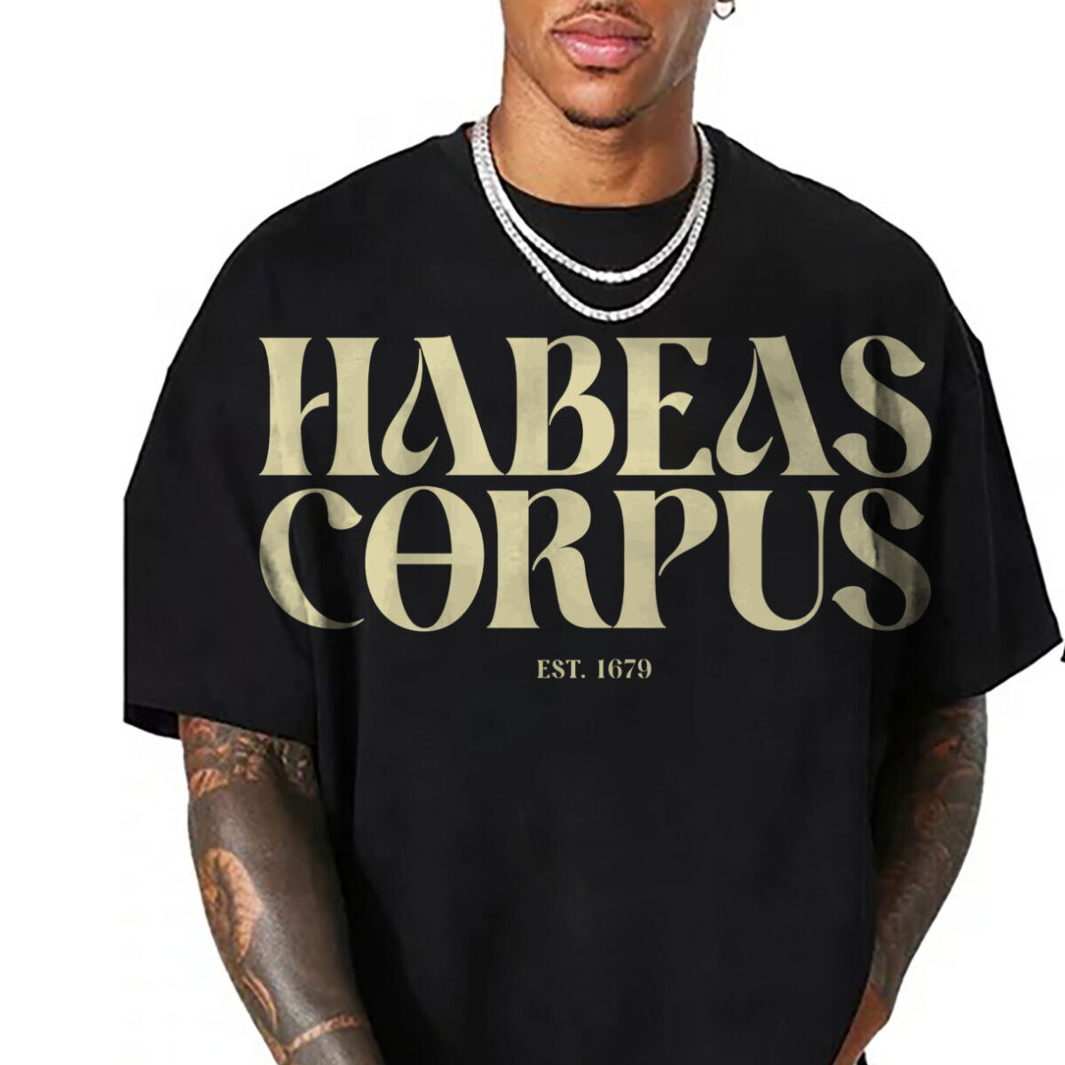 HABEAS CORPUS Oversized Tee (Halo) - Image 2